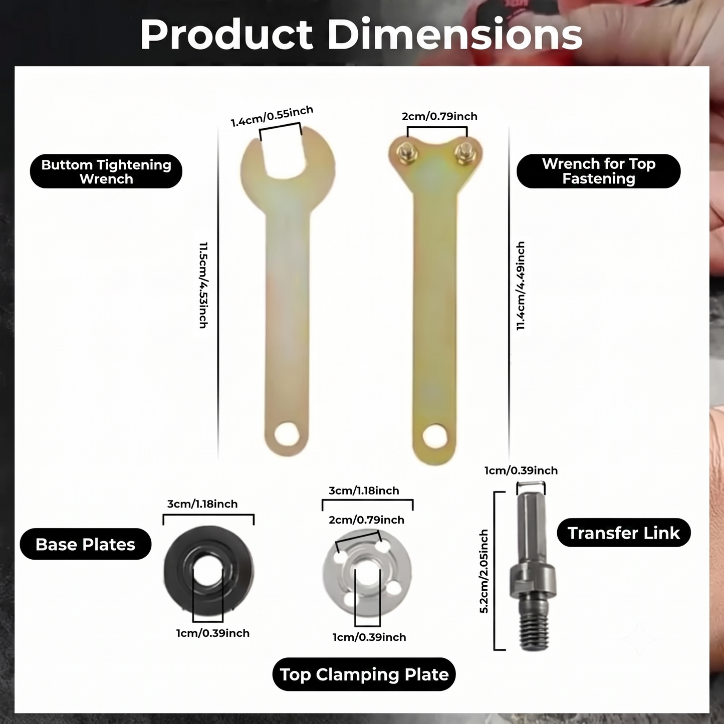 Drill to grinder conversion kit