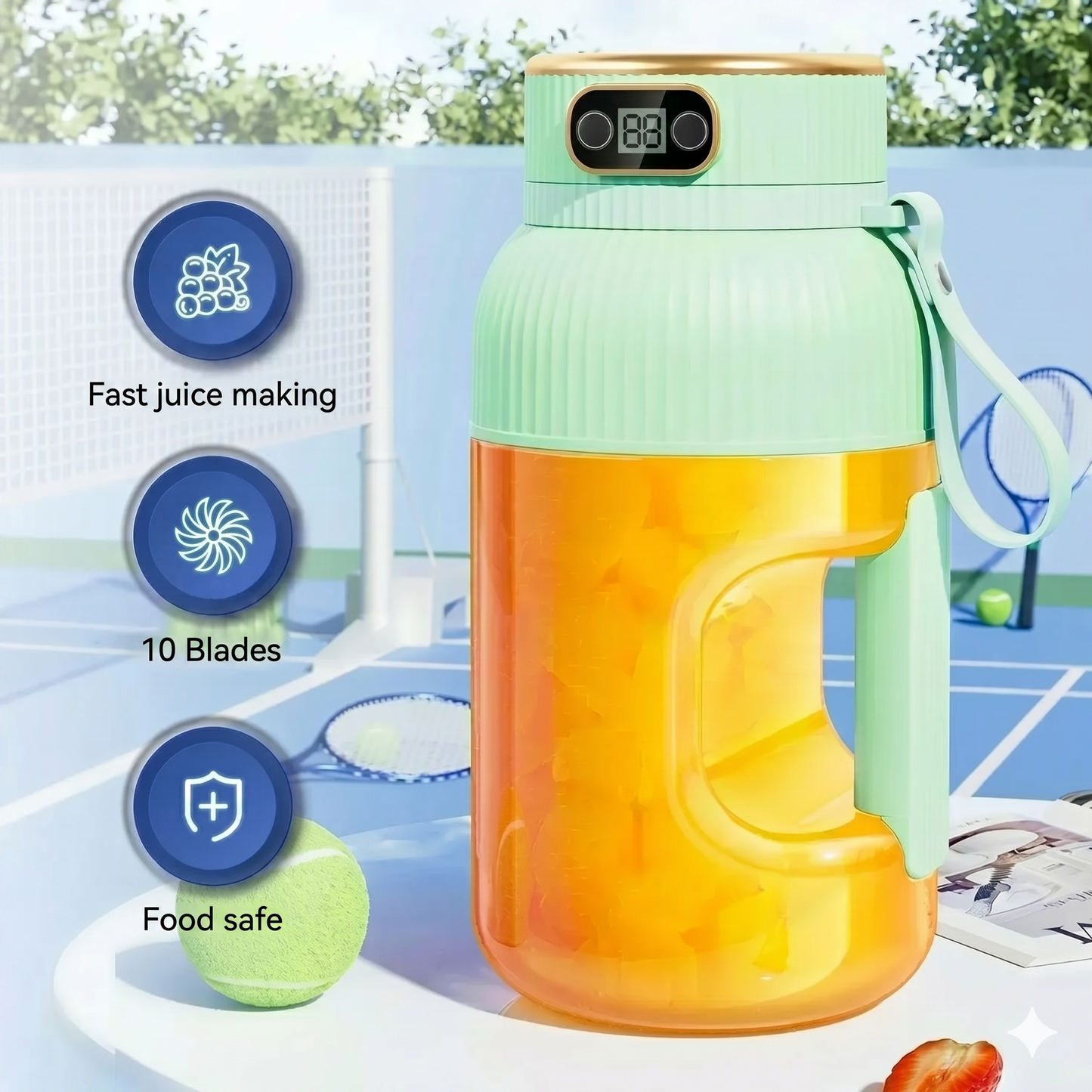 Multifunctional portable juice cup