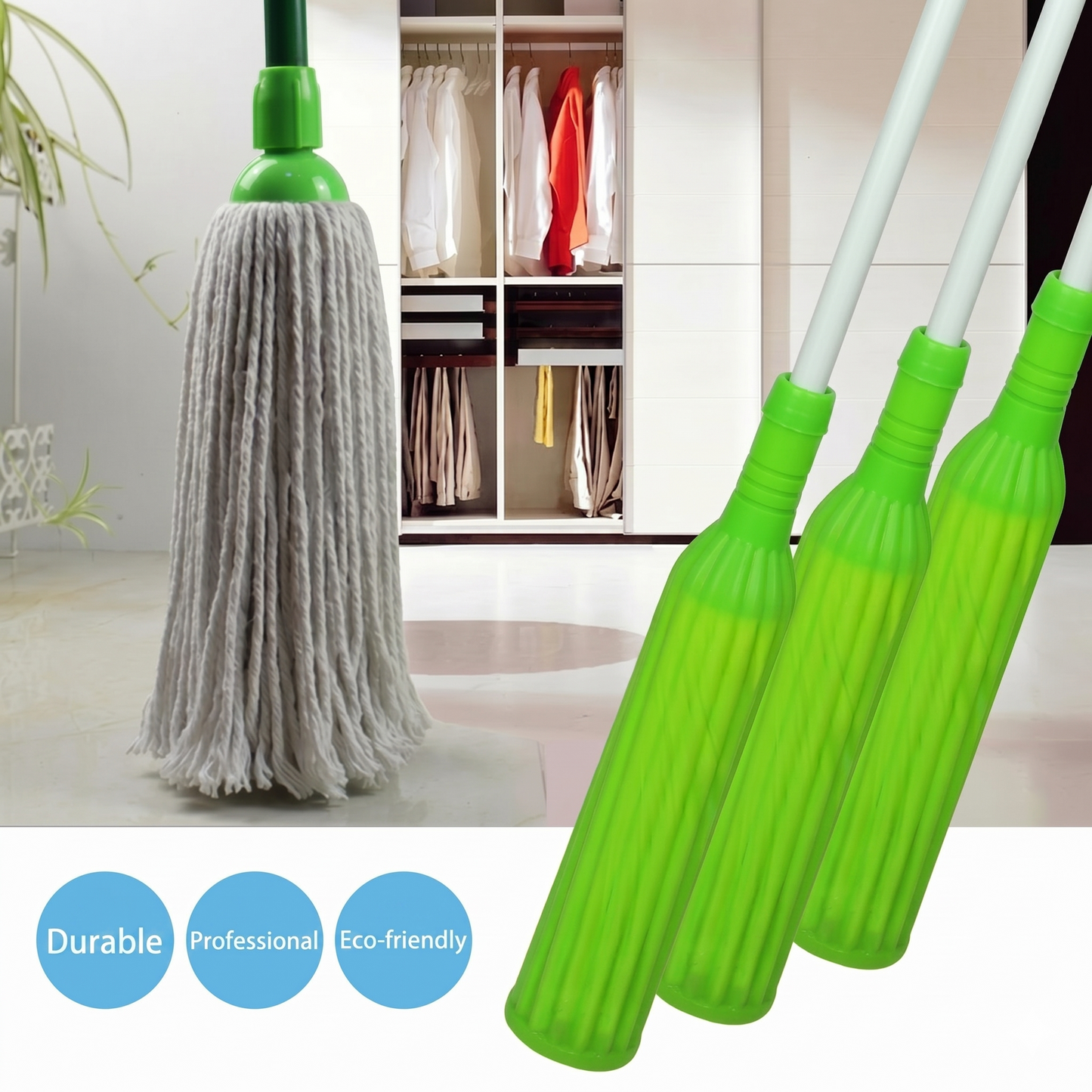 Microfiber absorbent mop