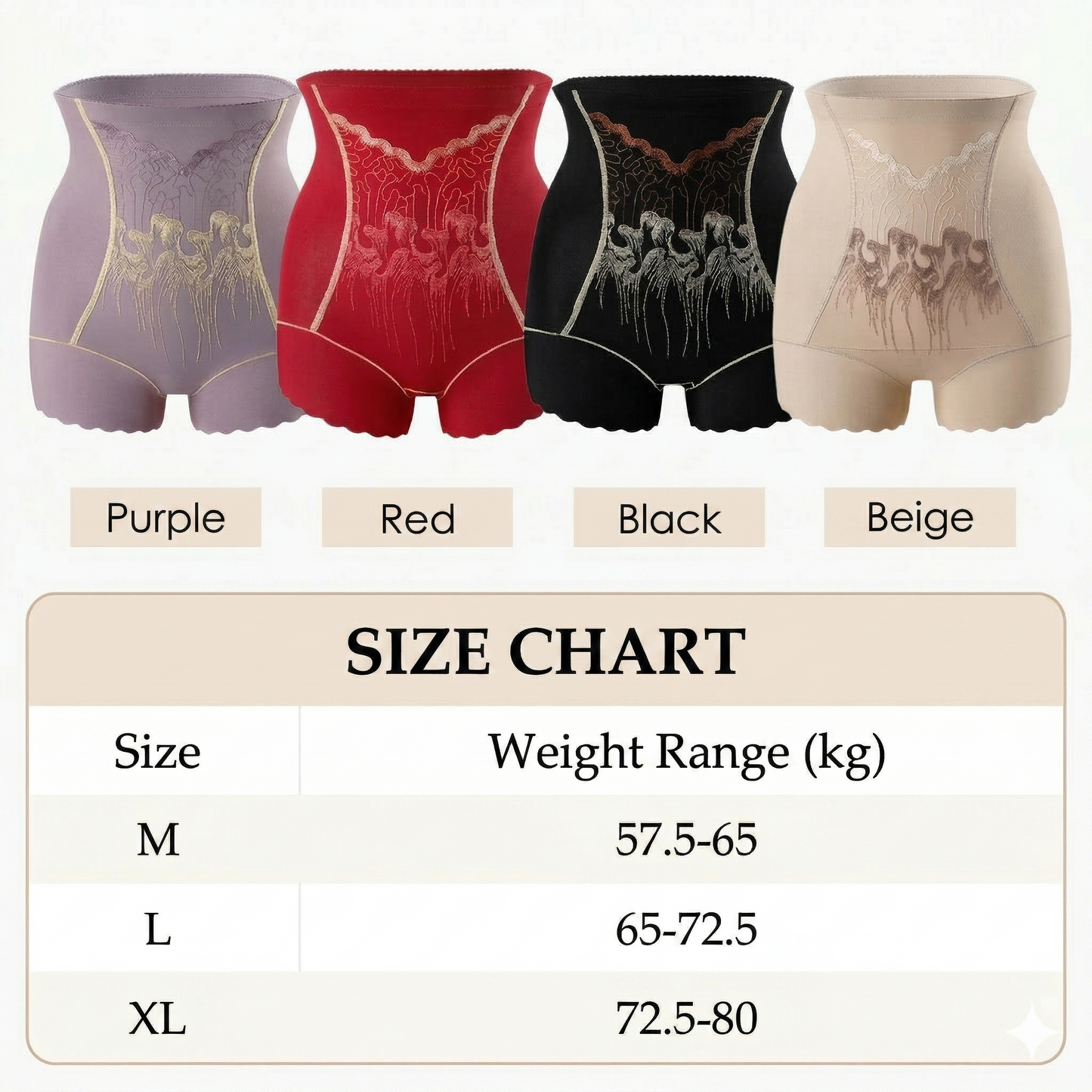 High-waisted shaping shorts for women