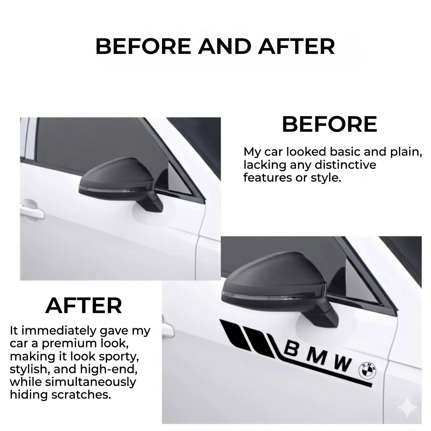 Decorative car stickers (4 pieces)