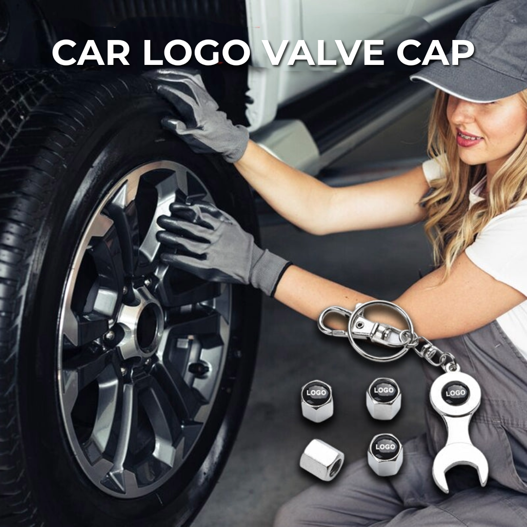Logo car tire cap