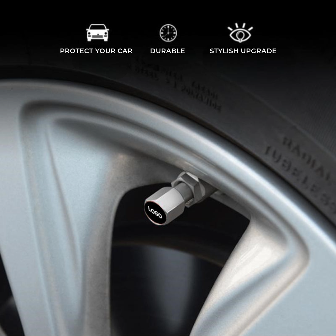 Logo car tire cap