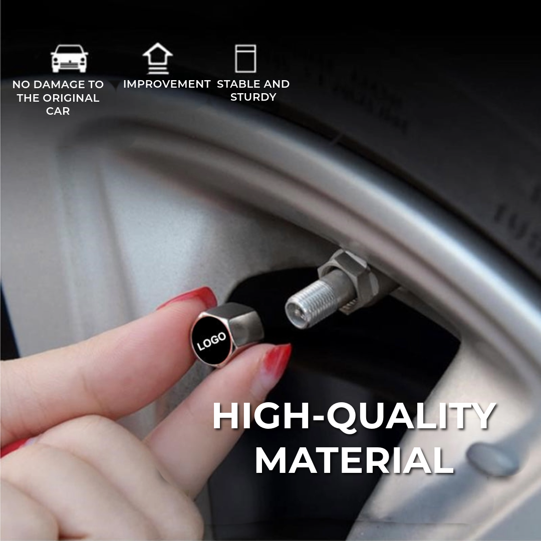 Logo car tire cap