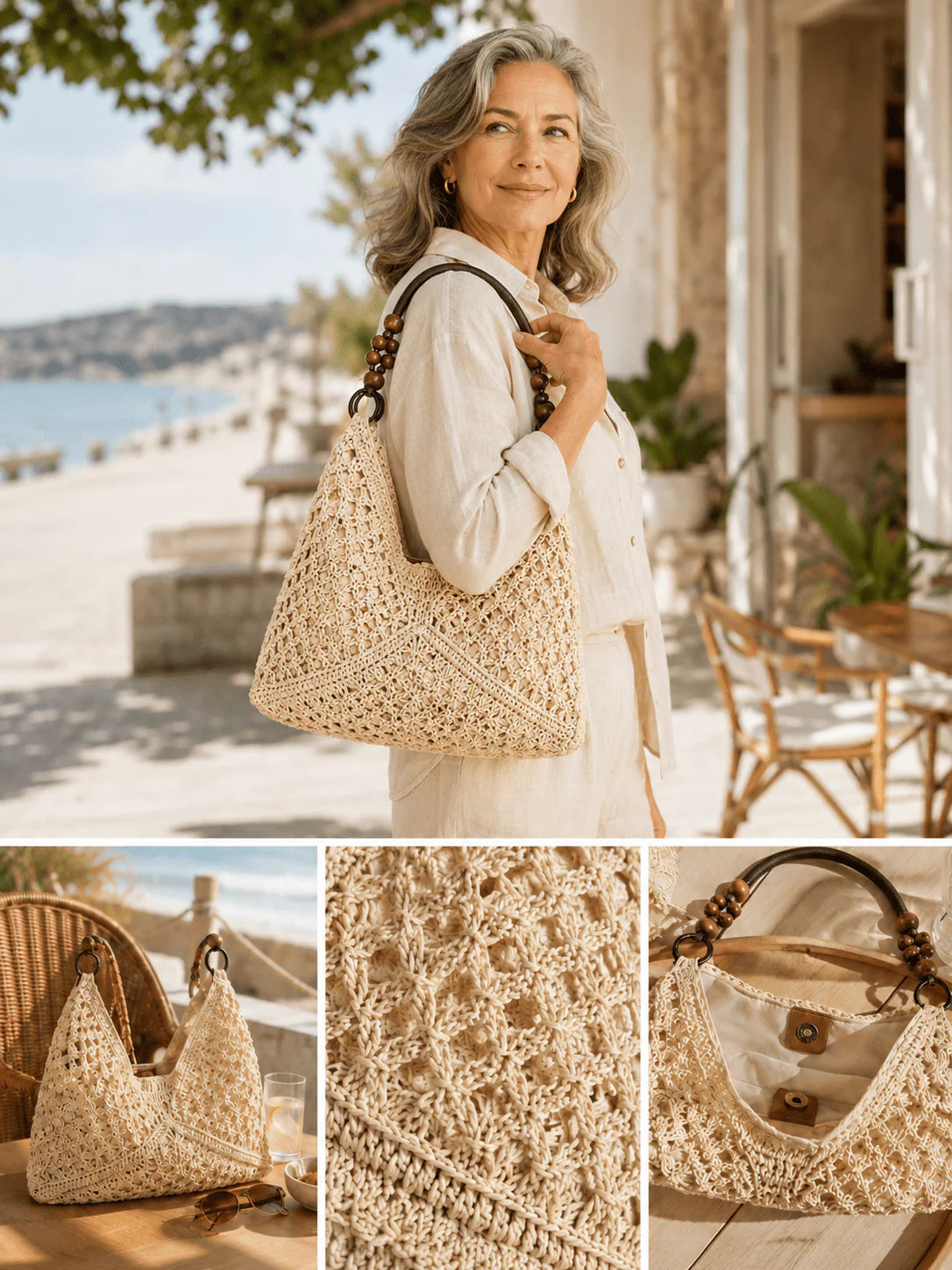 Boho Classic woven shopper bag