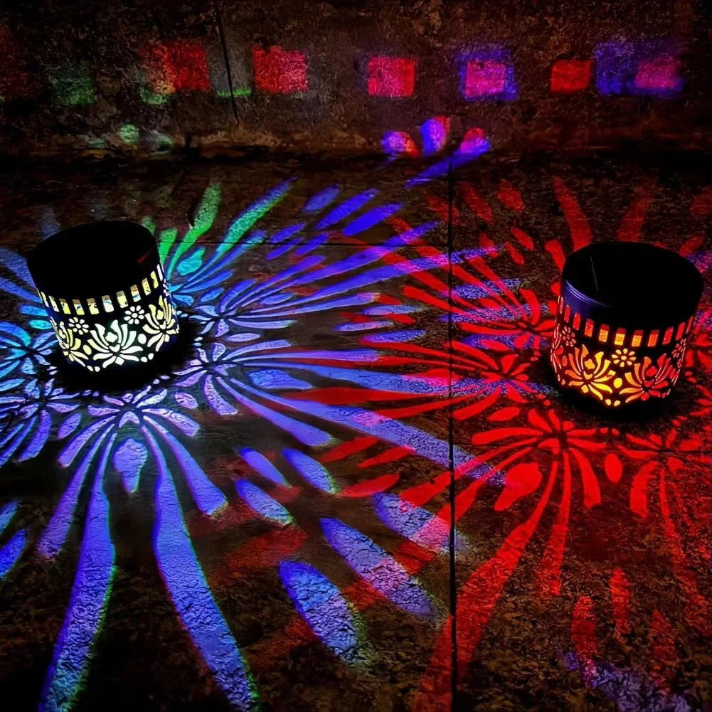 Mandala Solar Lamp - Beautiful Projection & IP65 Waterproof