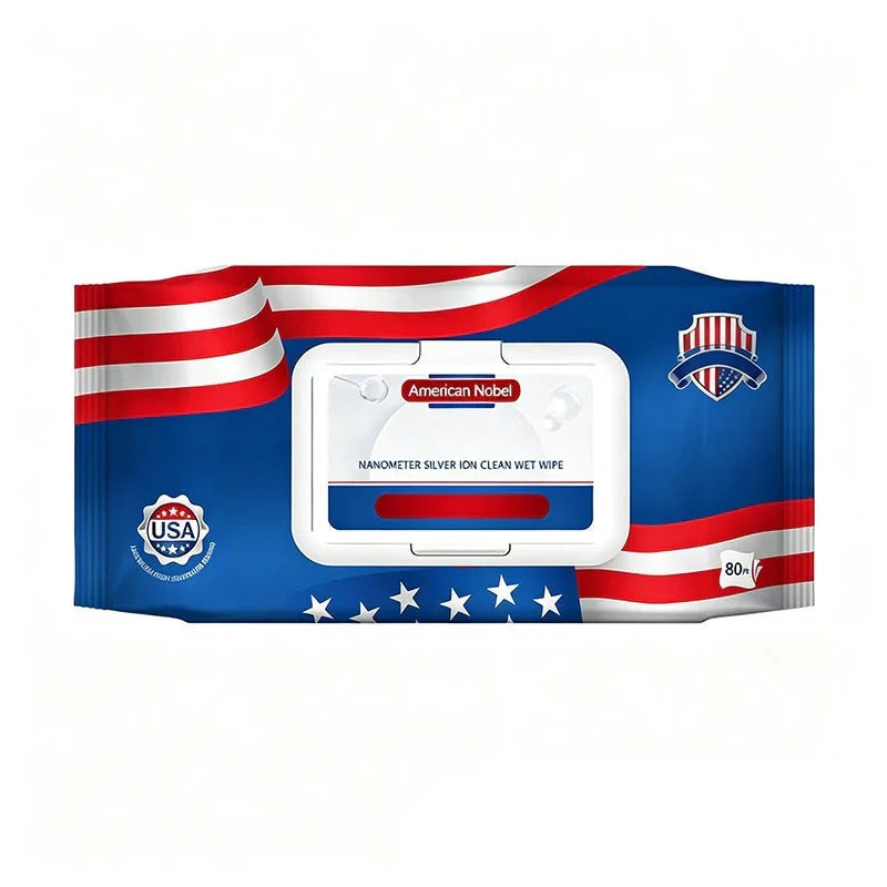 US Nano Silver Ion Ultra-Clean Wipes (80 sheets/pack)