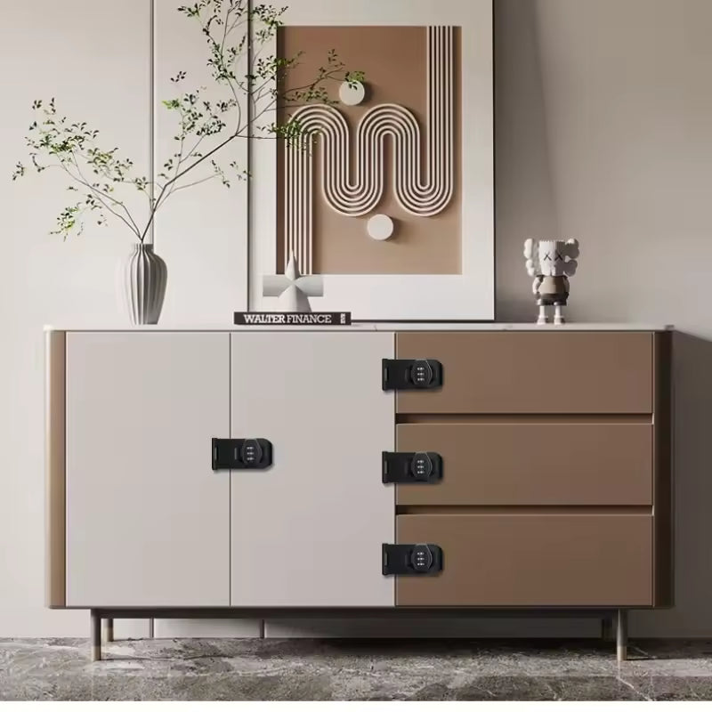 Combination lock for cabinets and doors