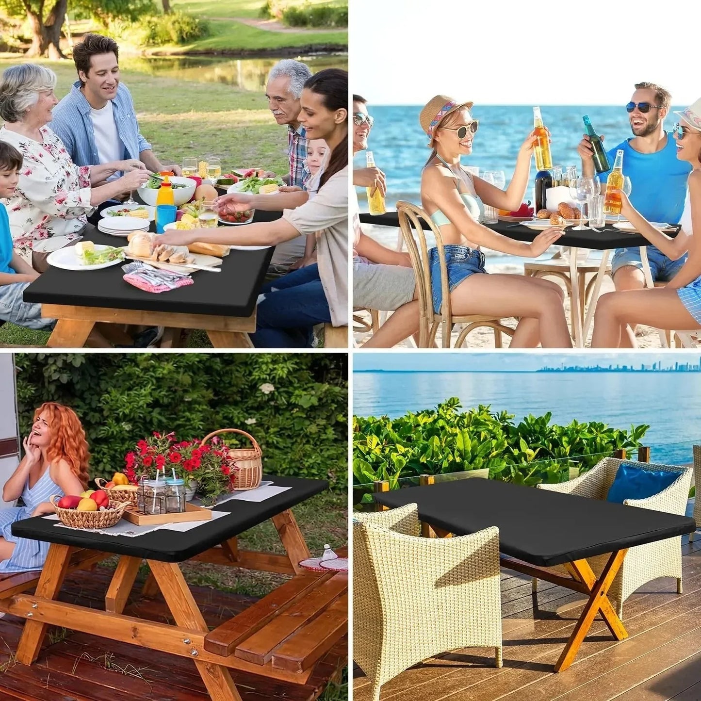 Stretch tablecloth – fits 4ft, 6ft, and 8ft tables