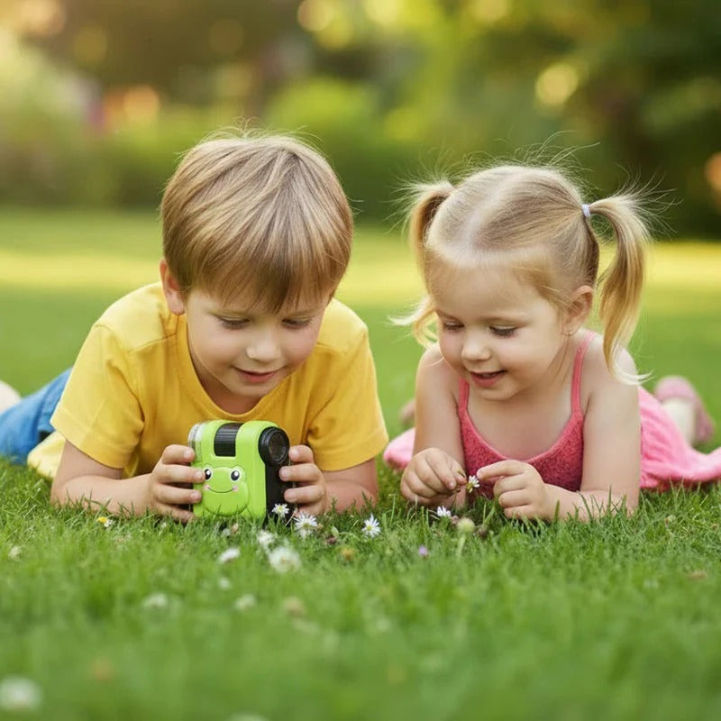 Portable educational microscope with phone holder for kids