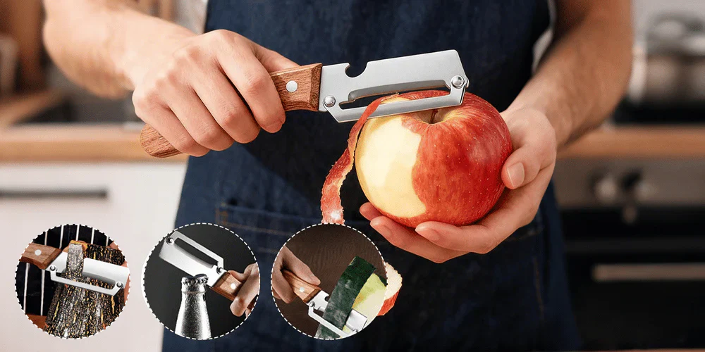 Handy vegetable peeler – effortless peeling