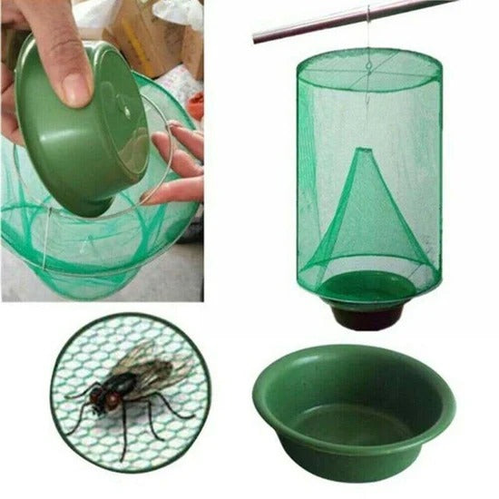 Reusable outdoor fly trap