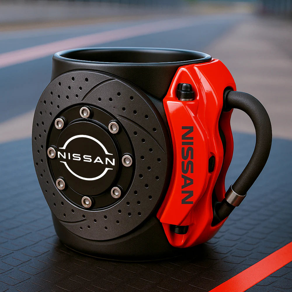 BRAKE PAD MUG – THE PERFECT COFFEE CUP FOR TRUE CAR LOVERS