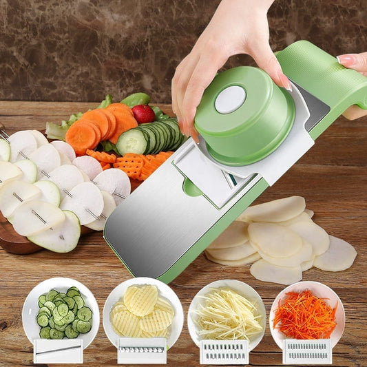 Multifunctional kitchen chopper with hand guard（6-blade chopping knife + hand guard）
