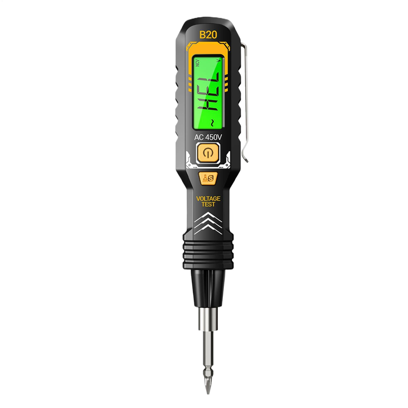 Non-contact voltage tester with LCD display