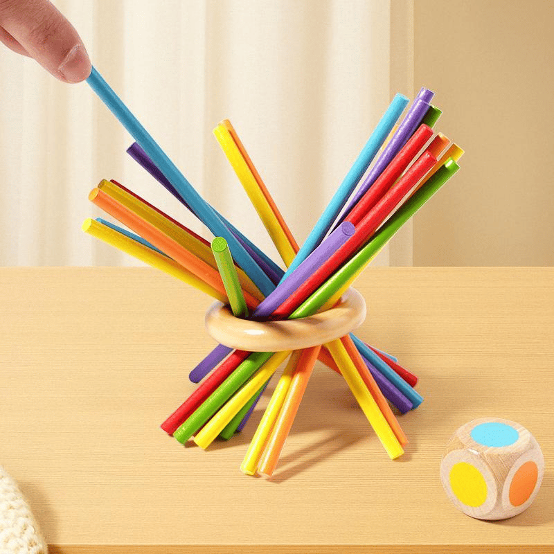 Wooden Sticks Game: Focus & Color