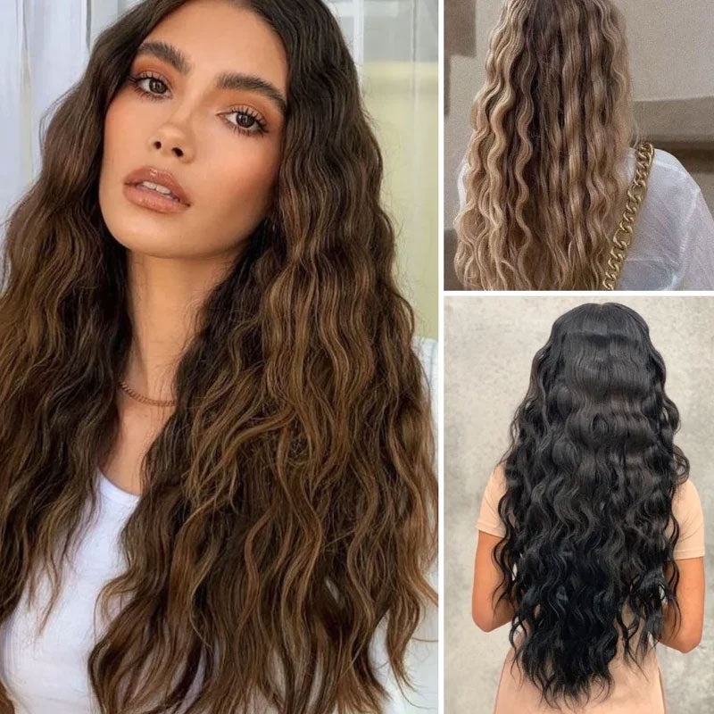 V-shaped wave curling iron