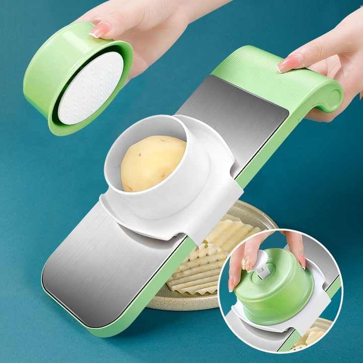 Multifunctional kitchen chopper with hand guard（6-blade chopping knife + hand guard）