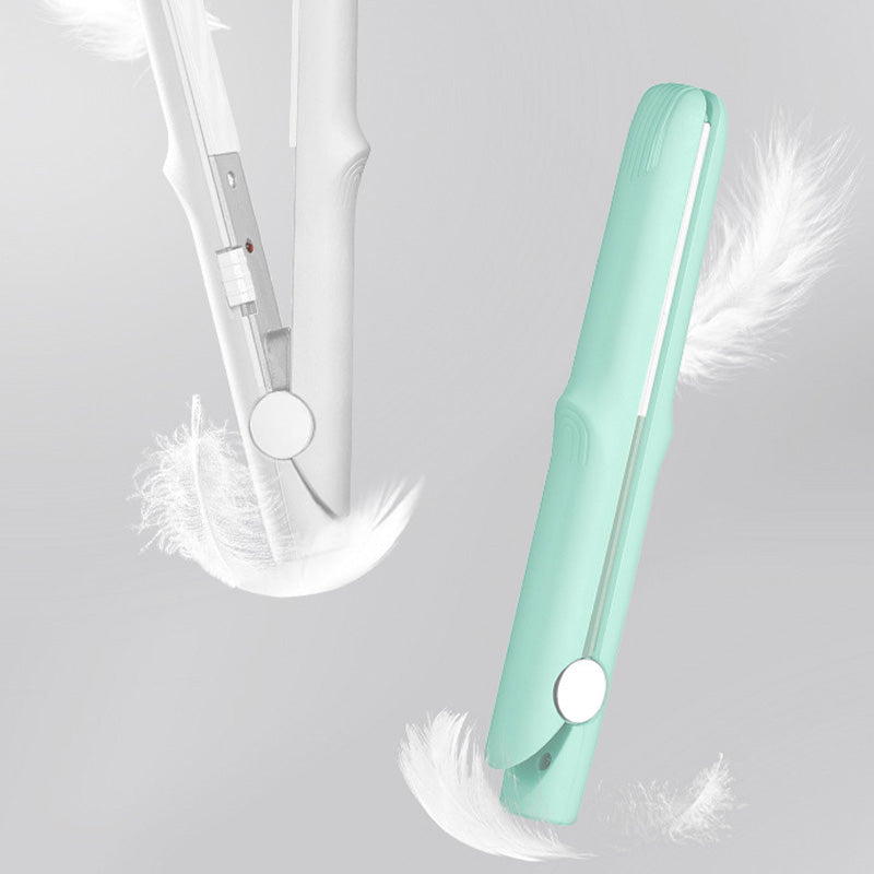 2-in-1 Mini Curling Iron and Straightening Iron for Hair Straightener