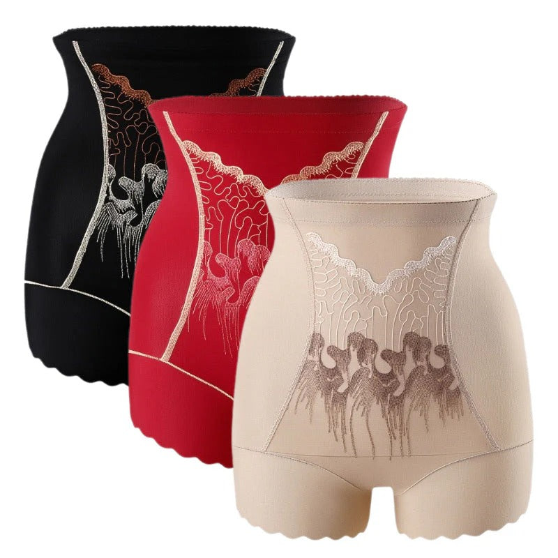 High-waisted shaping shorts for women