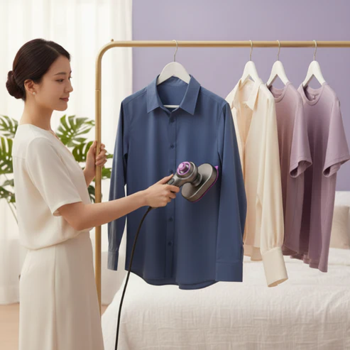 Portable handheld clothes steamer