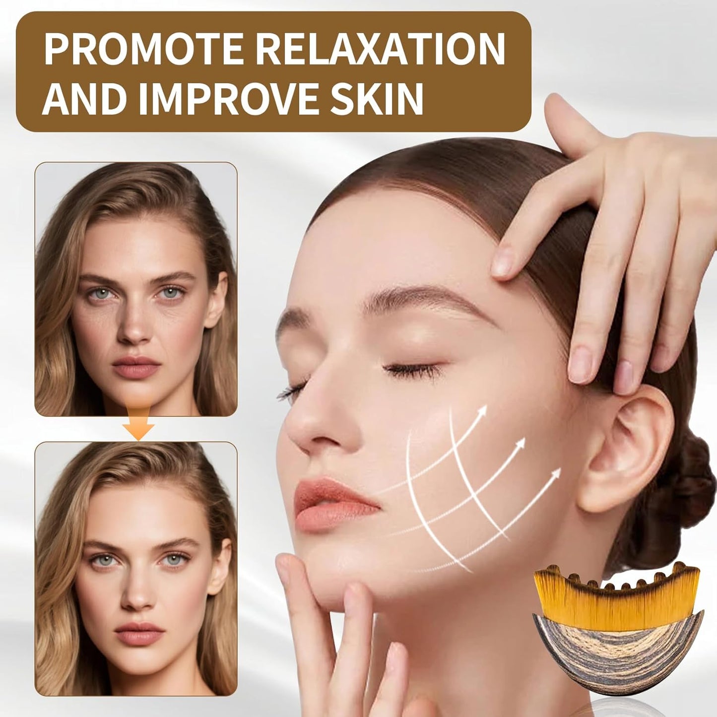 Aeki Lymphatic Contour Face Brush