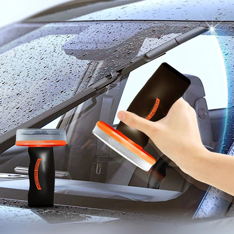 Car glass side window oil film removal cleaner
