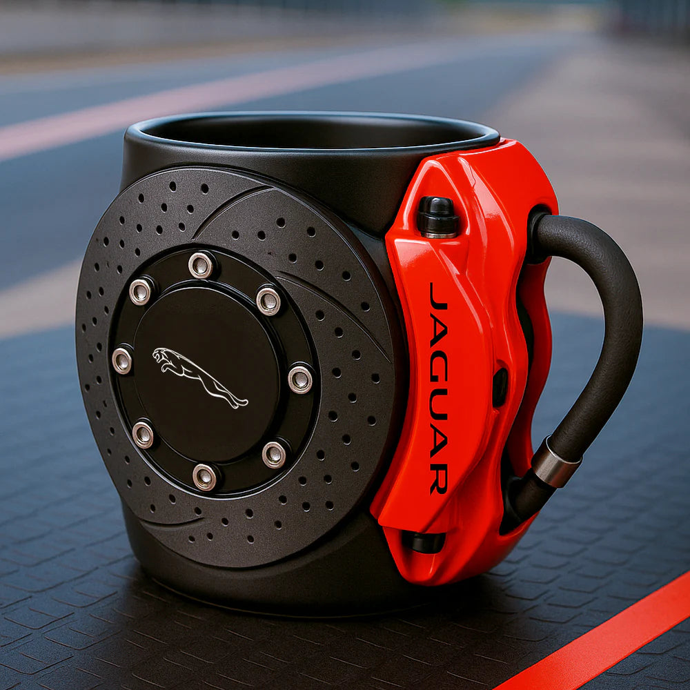 BRAKE PAD MUG – THE PERFECT COFFEE CUP FOR TRUE CAR LOVERS