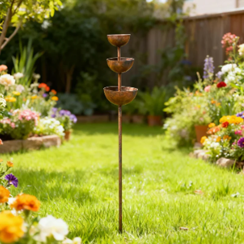 Rustic metal bird feeder