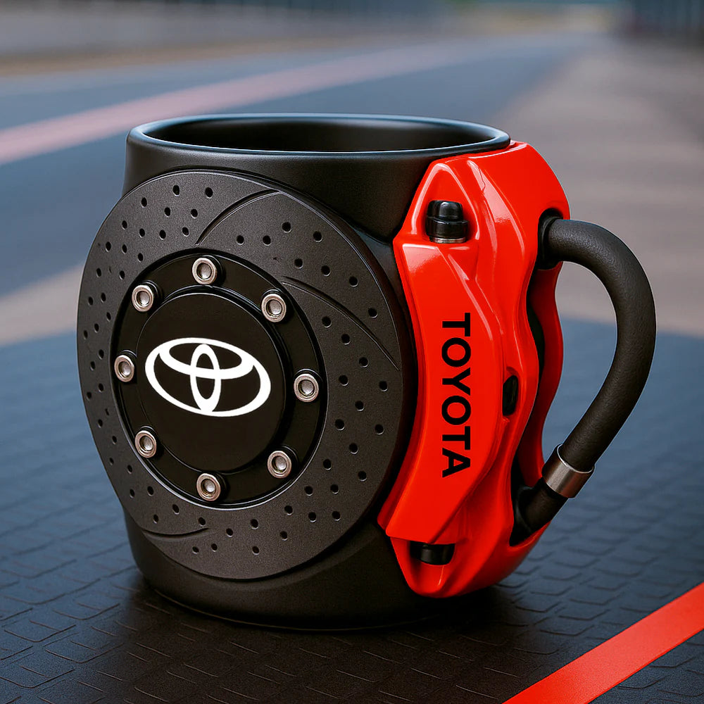 BRAKE PAD MUG – THE PERFECT COFFEE CUP FOR TRUE CAR LOVERS