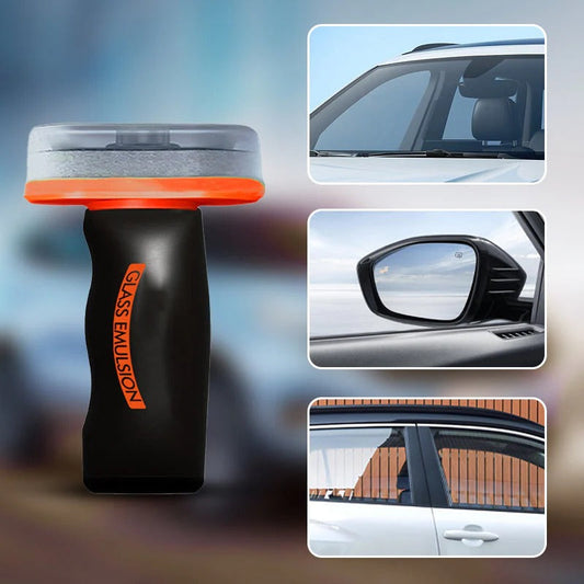 Car glass side window oil film removal cleaner