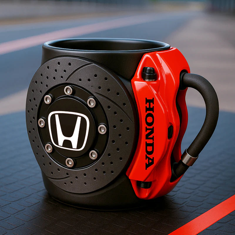 BRAKE PAD MUG – THE PERFECT COFFEE CUP FOR TRUE CAR LOVERS