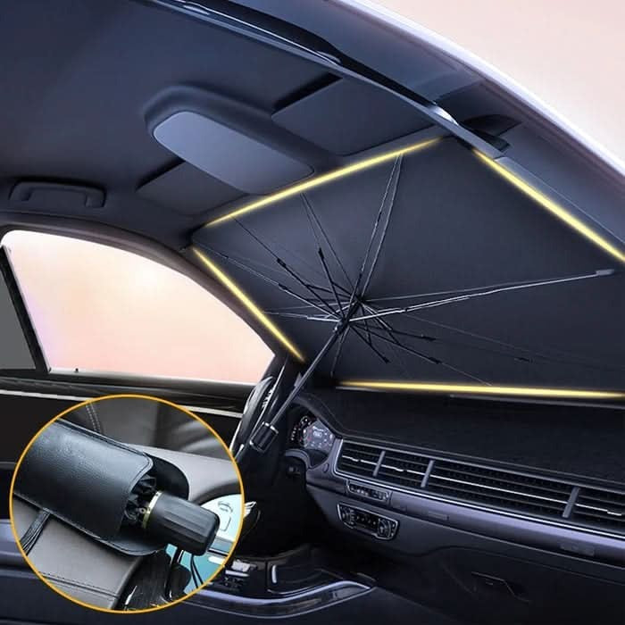 Sun protection for the car windshield