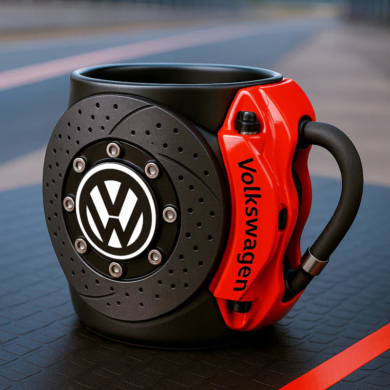 BRAKE PAD MUG – THE PERFECT COFFEE CUP FOR TRUE CAR LOVERS