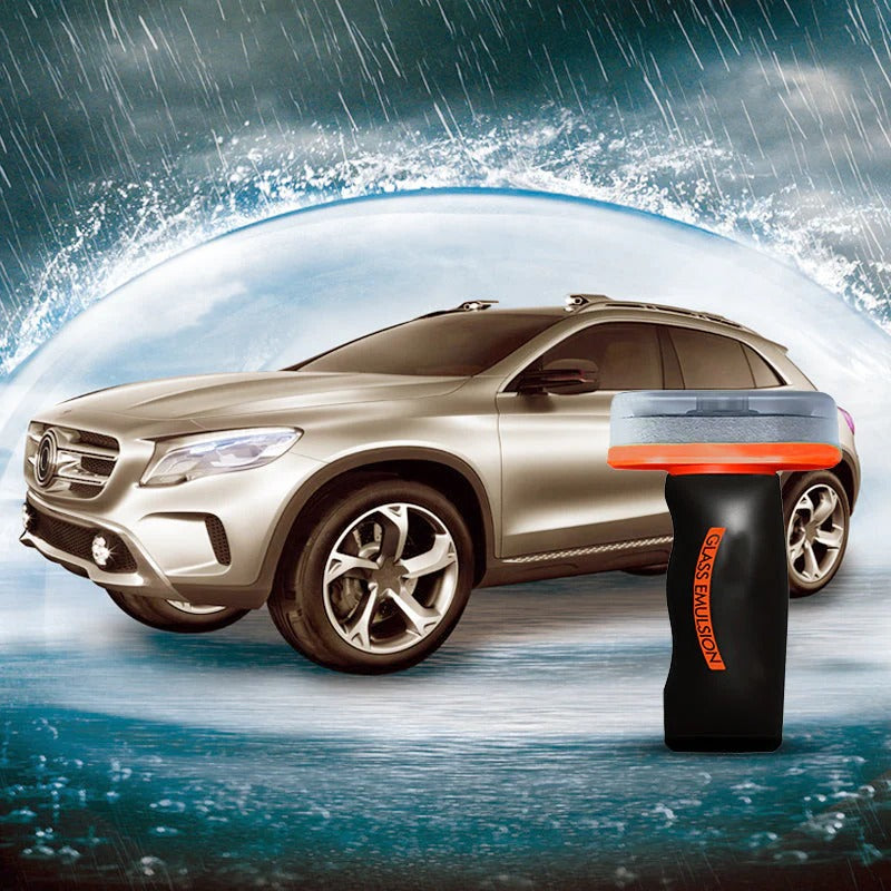 Car glass side window oil film removal cleaner
