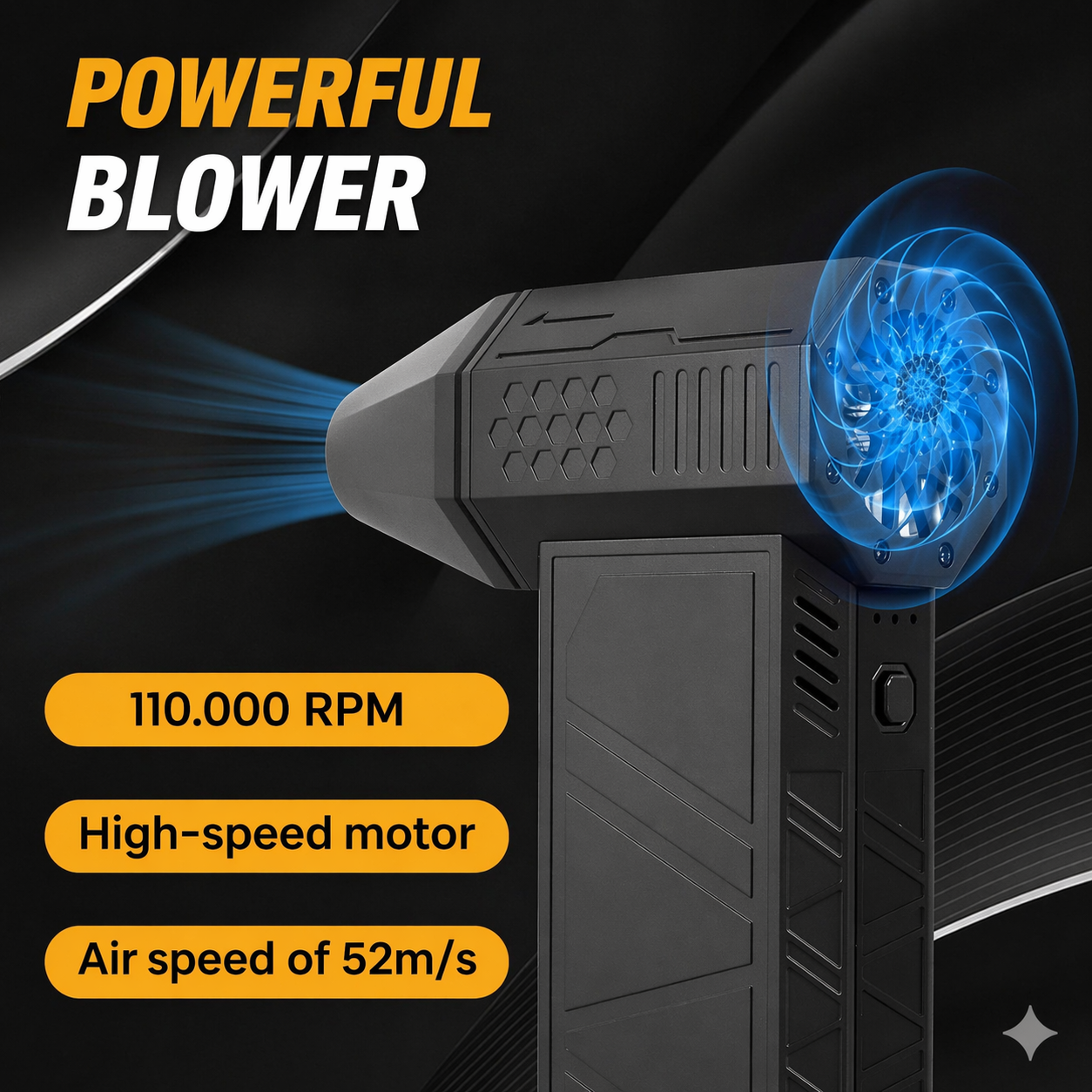 Powerful turbo fan