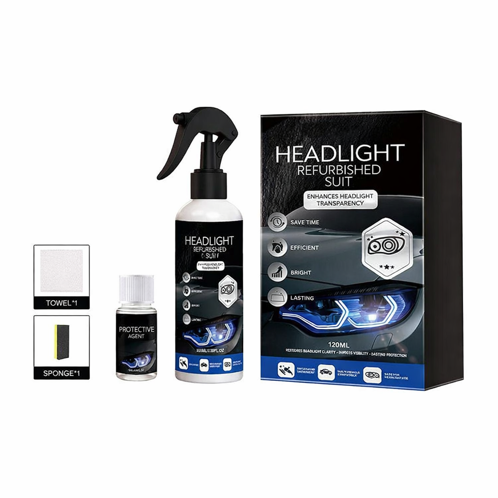 Professional car headlight restoration kit