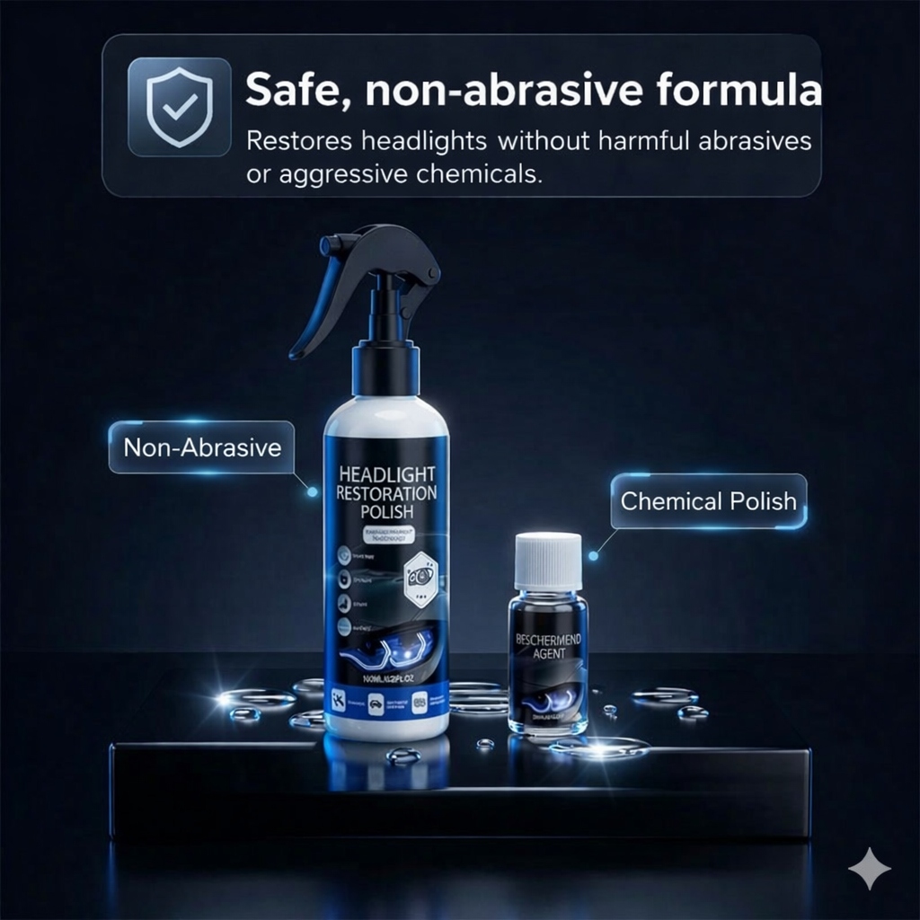 Professional car headlight restoration kit