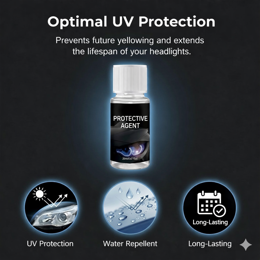 Professional car headlight restoration kit