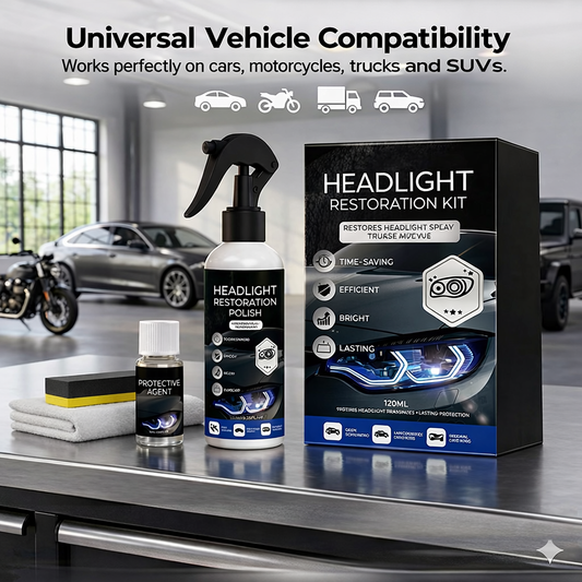 Professional car headlight restoration kit