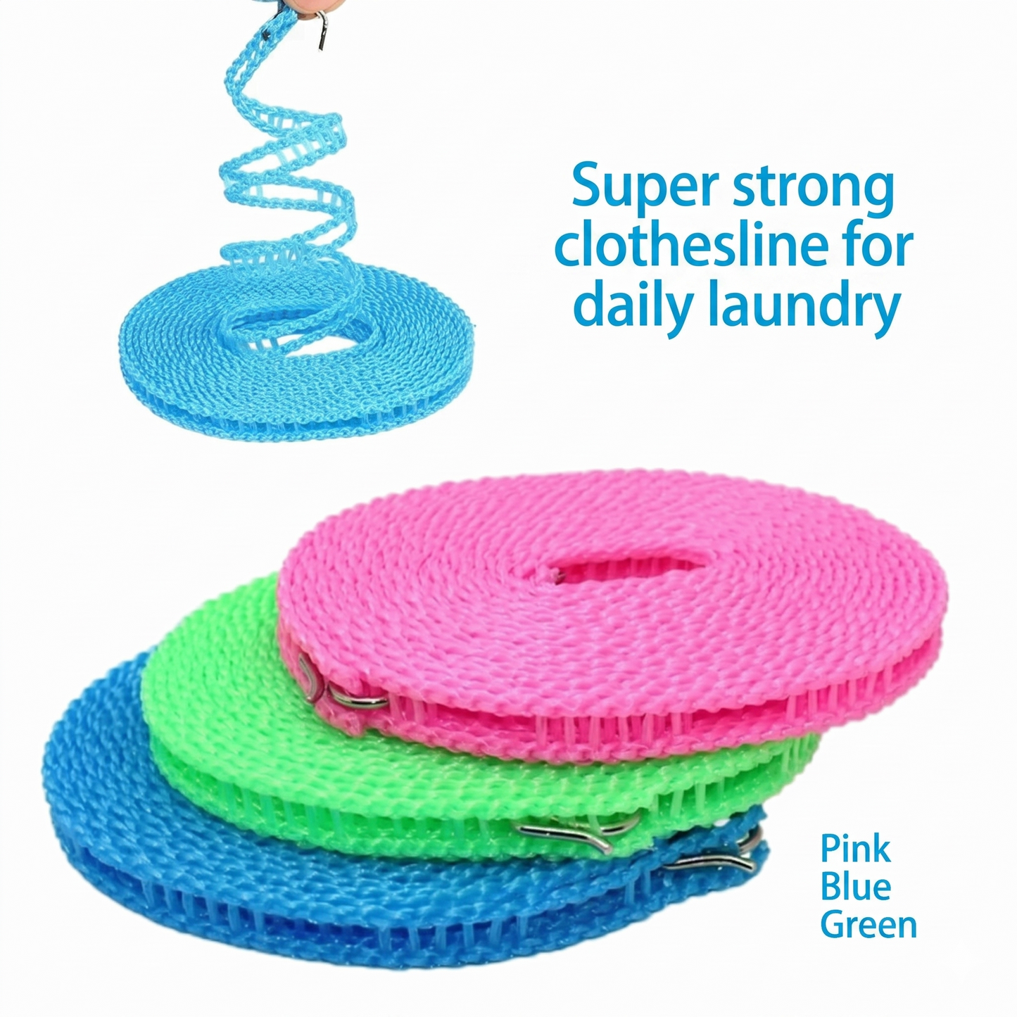 Portable clothesline – clamps anywhere