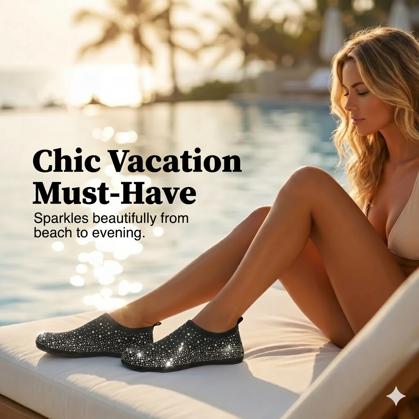 Quick-drying water shoes for beach walking