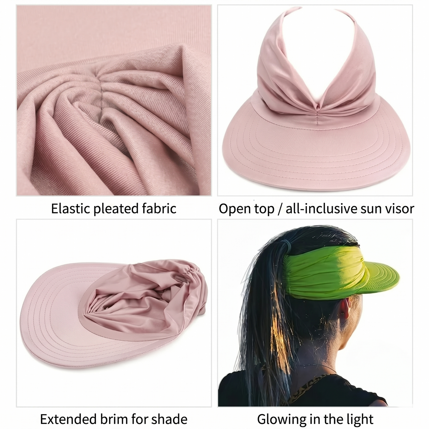 Women's sun beach visor cap