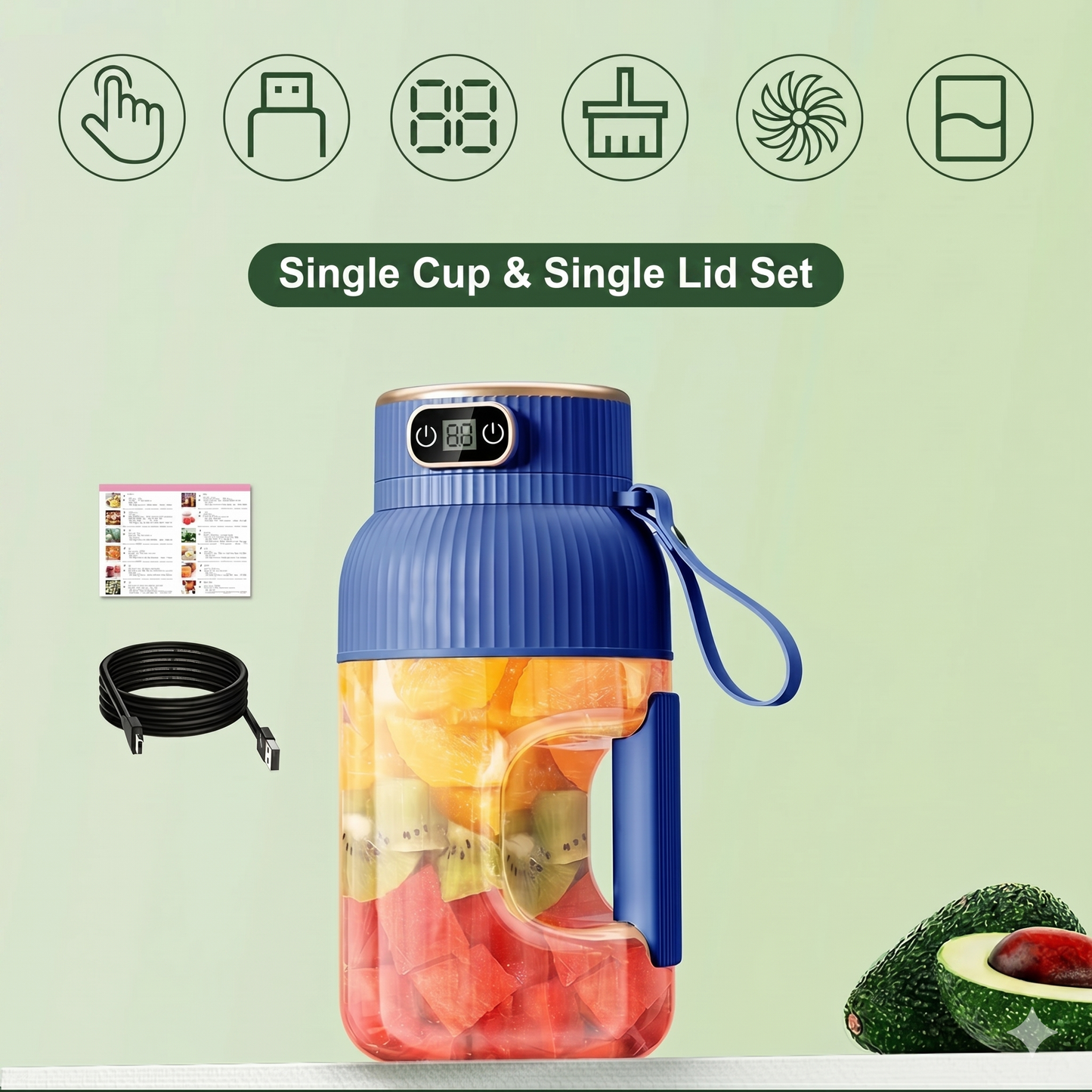 Multifunctional portable juice cup