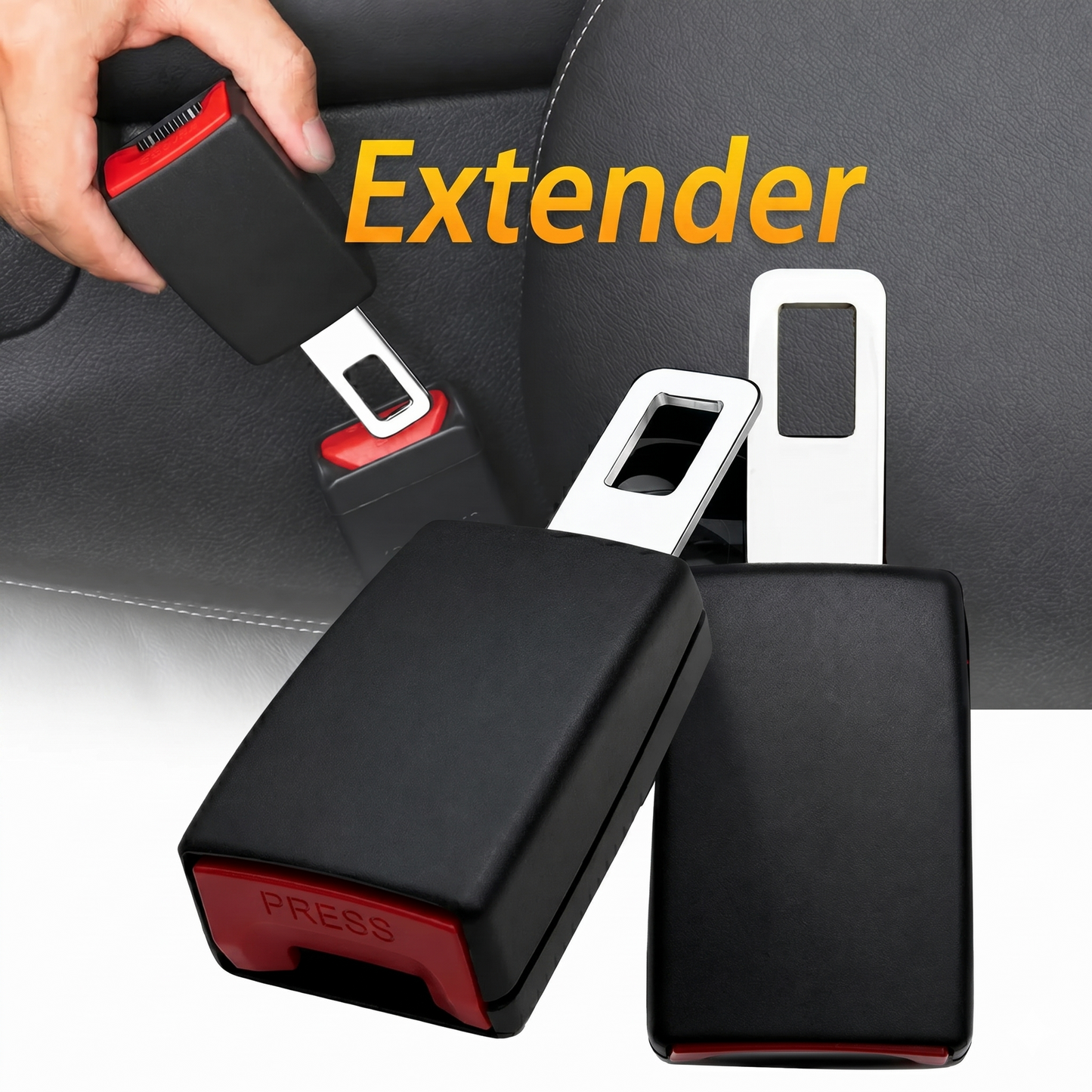 Universal car seat belt extender