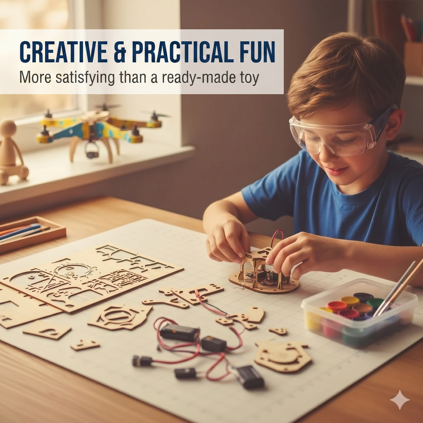 This building kit turns your child into a mini-engineer
