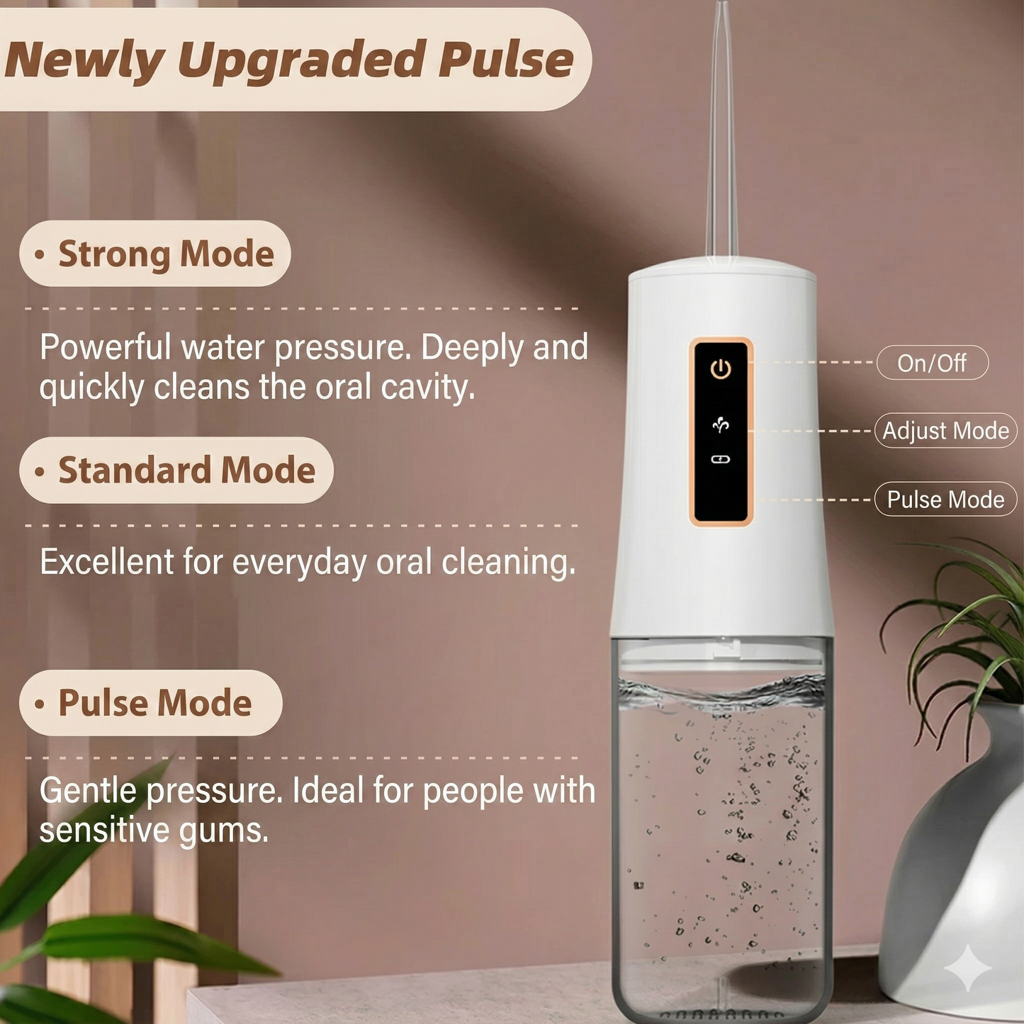Portable water flosser