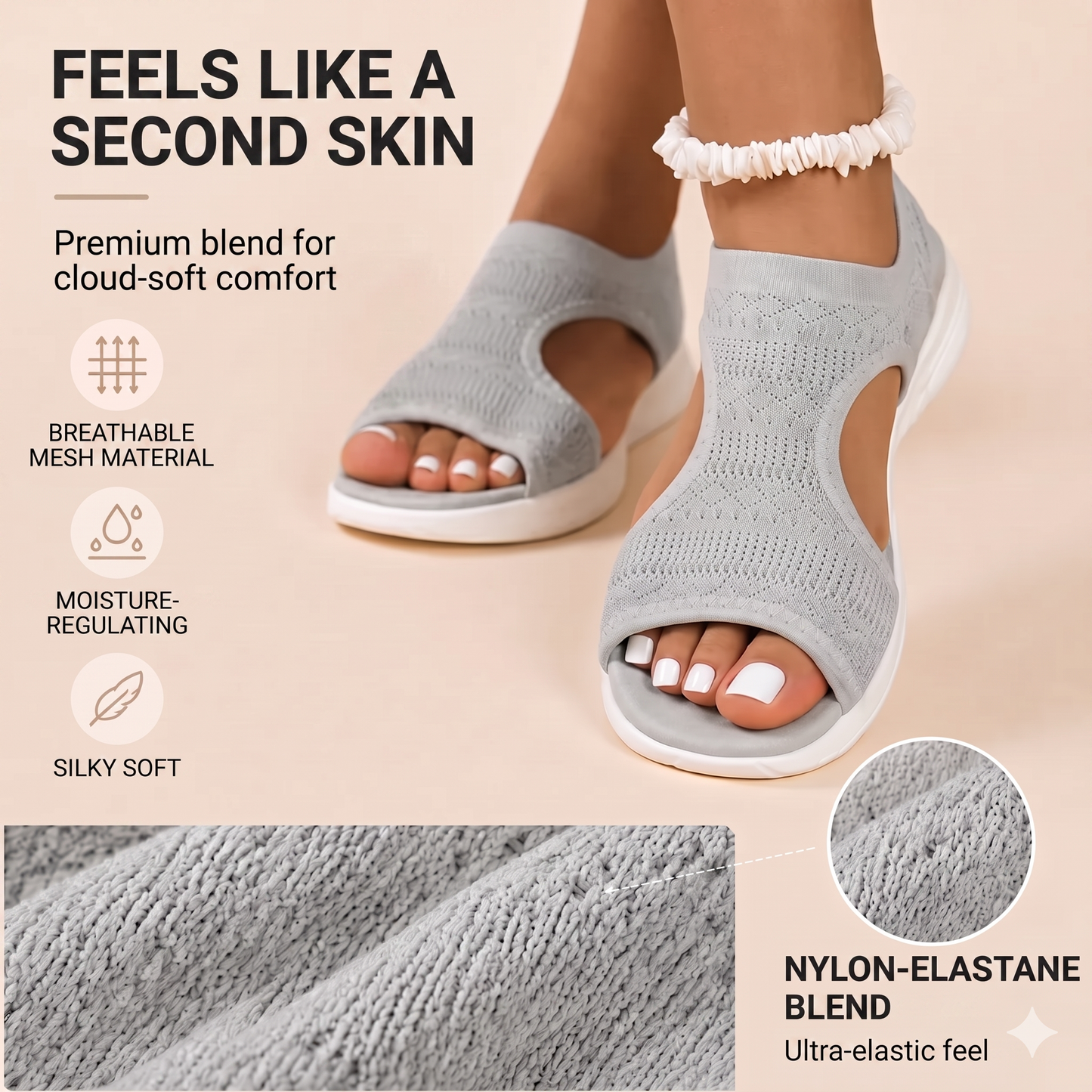 Comfortable women's sandals – breathable & lightweight