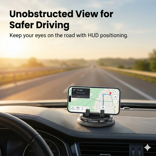 360° rotatable phone holder for dashboard