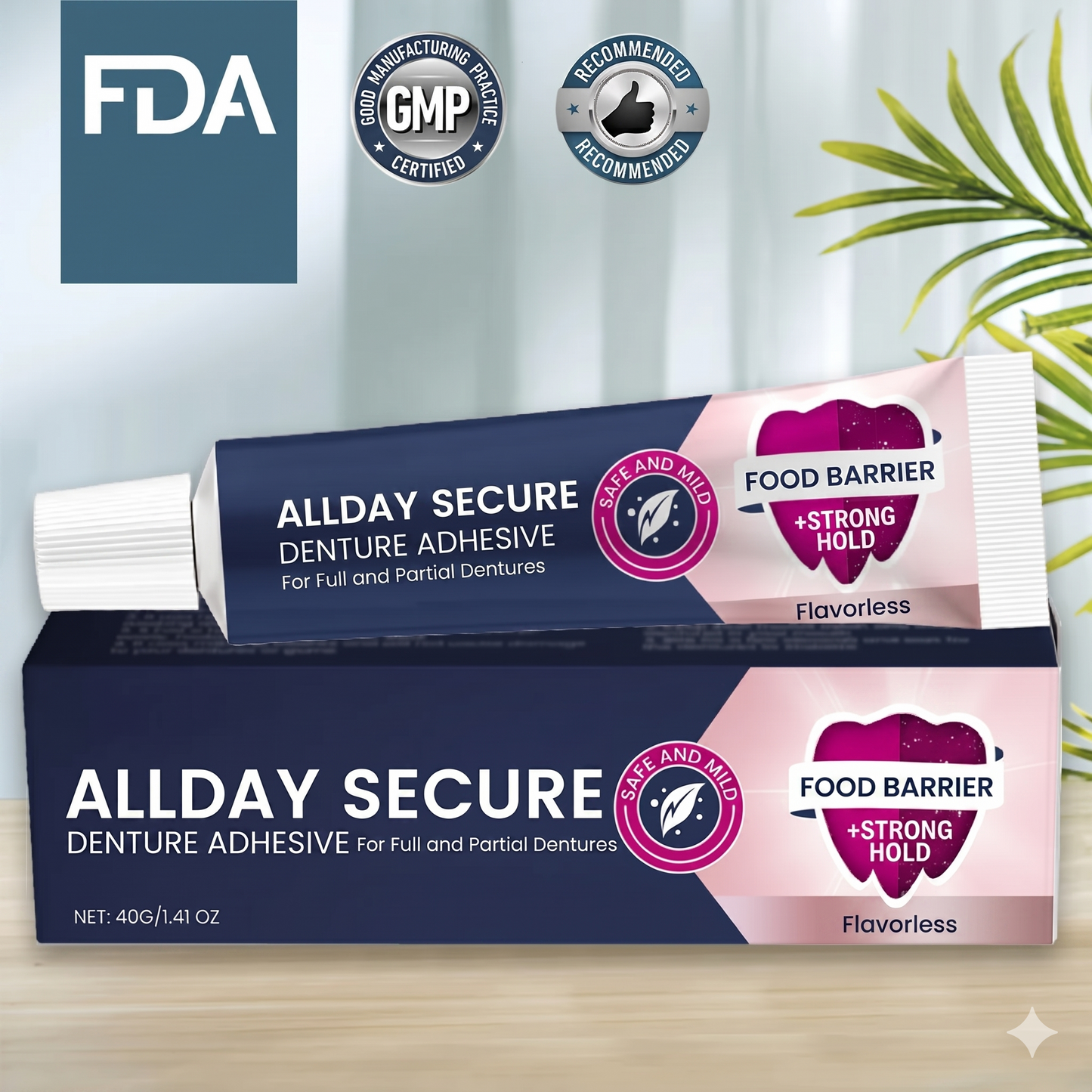 Allday Secure – strong denture adhesive